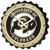 Colorado Buffaloes: Bottle Cap Wall Clock, FNB-NCCOBF-540-01A