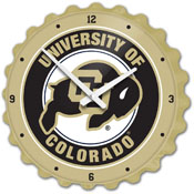 Colorado Buffaloes: Bottle Cap Wall Clock, FNB-NCCOBF-540-01A
