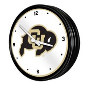 Colorado Buffaloes: Retro Lighted Wall Clock, FNB-NCCOBF-550-01A
