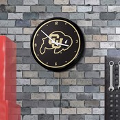Colorado Buffaloes: Retro Lighted Wall Clock, FNB-NCCOBF-550-01A