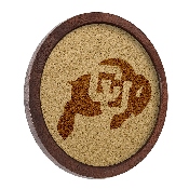 Colorado Buffaloes: "Faux" Barrel Framed Cork Board, FNB-NCCOBF-632-01A