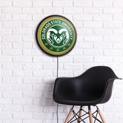 CSU - Colorado State Rams Slimline Illuminated Team Spirit Wall Sign-Round FNB-NCCOST-130