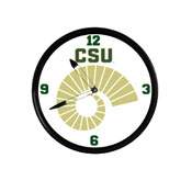 Colorado State Rams: Ram's Horn - Retro Lighted Wall Clock, NCCOST-550-02