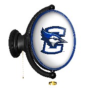 Creighton Bluejays: Original Oval Rotating Lighted Wall Sign, FNB-NCCREI-125-01A