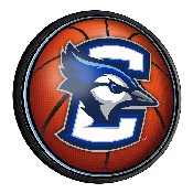 Creighton Bluejays: Basketball - Round Slimline Lighted Wall Sign, NCCREI-130-11