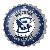 Creighton Bluejays: Bottle Cap Wall Clock, NCCREI-540-01