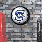 Creighton Bluejays: Retro Lighted Wall Clock, NCCREI-550-01