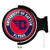 Dayton Flyers: Original Round Rotating Lighted Wall Sign, NCDAYT-115-01