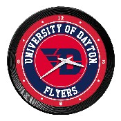 Dayton Flyers: Ribbed Frame Wall Clock, NCDAYT-530-01