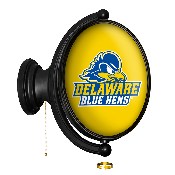 Delaware Blue Hens: Logo - Original Oval Rotating Lighted Wall Sign, FNB-NCDELA-125-02A