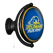 Delaware Blue Hens: Logo - Original Oval Rotating Lighted Wall Sign, FNB-NCDELA-125-02A