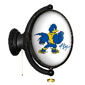 Delaware Blue Hens: Mascot - Original Oval Rotating Lighted Wall Sign, NCDELA-125-03