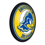 Delaware Blue Hens: Round Slimline Lighted Wall Sign, NCDELA-130-01