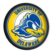Delaware Blue Hens: Round Slimline Lighted Wall Sign, NCDELA-130-01