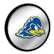 Delaware Blue Hens: Modern Disc Mirrored Wall Sign, NCDELA-235-01