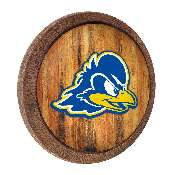 Delaware Blue Hens: "Faux" Barrel Top Sign, NCDELA-240-01
