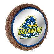 Delaware Blue Hens: Logo - "Faux" Barrel Top Mirrored Wall Sign, FNB-NCDELA-245-02A