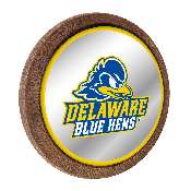 Delaware Blue Hens: Logo - "Faux" Barrel Top Mirrored Wall Sign, FNB-NCDELA-245-02A