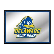 Delaware Blue Hens: Framed Mirrored Wall Sign, FNB-NCDELA-265-01A