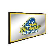 Delaware Blue Hens: Framed Mirrored Wall Sign, FNB-NCDELA-265-01A