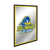 Delaware Blue Hens: Logo - Framed Mirrored Wall Sign, FNB-NCDELA-275-01A
