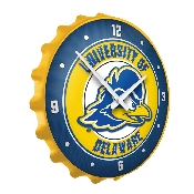 Delaware Blue Hens: Bottle Cap Wall Clock, FNB-NCDELA-540-01A