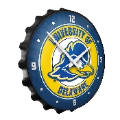 Delaware Blue Hens: Bottle Cap Wall Clock, FNB-NCDELA-540-01A