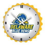 Delaware Blue Hens: Logo - Bottle Cap Wall Clock, FNB-NCDELA-540-02A