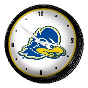 Delaware Blue Hens: Retro Lighted Wall Clock, NCDELA-550-01