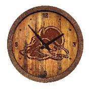 Delaware Blue Hens: Branded "Faux" Barrel Top Wall Clock, NCDELA-560-02