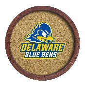 Delaware Blue Hens: Logo - "Faux" Barrel Top Cork Note Board, FNB-NCDELA-632-02A