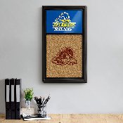Delaware Blue Hens: Logo, Dual Print - Cork Note Board, NCDELA-640-04