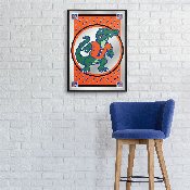 Florida Gators: Team Spirit, Mascot - Framed Mirrored Wall Sign, NCFLGT-275-02
