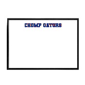 Florida Gators: Chomp Gators - Framed Dry Erase Wall Sign, FNB-NCFLGT-613-02A