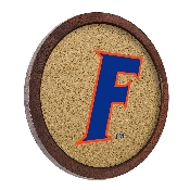 Florida Gators: F Logo - "Faux" Barrel Framed Cork Board, NCFLGT-632-02