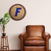 Florida Gators: F Logo - "Faux" Barrel Framed Cork Board, NCFLGT-632-02