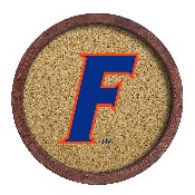 Florida Gators: F Logo - "Faux" Barrel Framed Cork Board, NCFLGT-632-02
