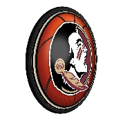 Florida State Seminoles: Basketball - Round Slimline Lighted Wall Sign, NCFSSM-130-11