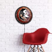 Florida State Seminoles: Basketball - Round Slimline Lighted Wall Sign, NCFSSM-130-11