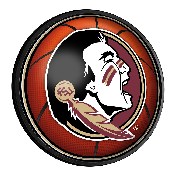 Florida State Seminoles: Basketball - Round Slimline Lighted Wall Sign, NCFSSM-130-11