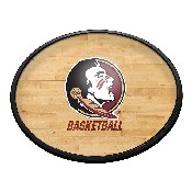 Florida State Seminoles: Hardwood - Oval Slimline Lighted Wall Sign, NCFSSM-140-12