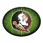 Florida State Seminoles: On the 50 - Oval Slimline Lighted Wall Sign, NCFSSM-140-22