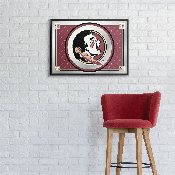 Florida State Seminoles : Team Spirit - Framed Mirrored Wall Sign, NCFSSM-265-02B