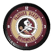 Florida State Seminoles: Ribbed Frame Wall Clock, NCFSSM-530-01