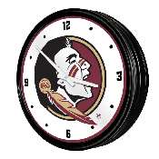 Florida State Seminoles: Retro Lighted Wall Clock, NCFSSM-550-01