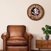 Florida State Seminoles: "Faux" Barrel Top Wall Clock, NCFSSM-560-01