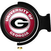 Georgia Bulldogs: Original Round Lighted Rotating Wall Sign, NCGEOR-115-01