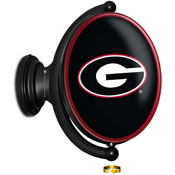 Georgia Bulldogs: Original Oval Illuminated Rotating Wall Sign, FNB-NCGEOR-125-01A
