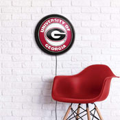 Georgia Bulldogs: Round Slimline Lighted Wall Sign, NCGEOR-130-01
