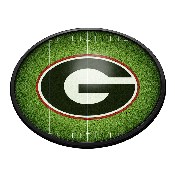 Georgia Bulldogs: On the 50 - Oval Slimline Lighted Wall Sign, NCGEOR-140-22